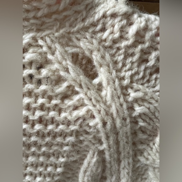 Greek Handmade knitwear , fisherman style vintage wool sweater. Long sweater - Picture 3 of 8